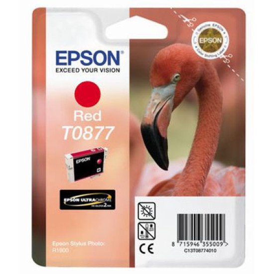Epson T0877 Cartouche encre Rouge Epson T0877 Cartouche encre Rouge