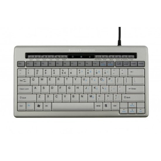 BakkerElkhuizen S-board 840 Clavier USB Gris QWERTZ DE