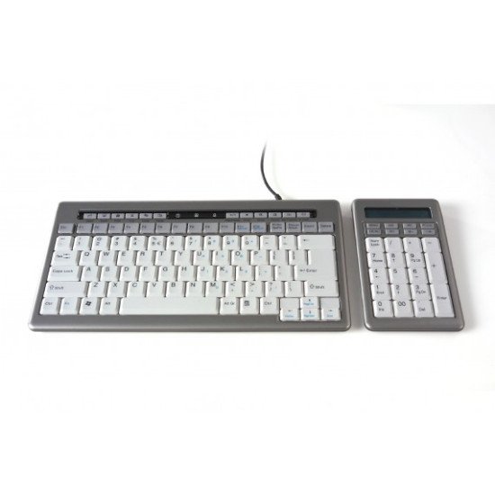 BakkerElkhuizen S-board 840 Clavier USB Gris QWERTZ DE