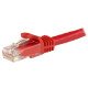 StarTech.com Câble réseau Cat6 Gigabit UTP sans crochet de 15m - Cordon Ethernet RJ45 anti-accroc - M/M - Rouge