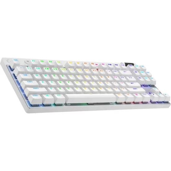 Logitech G PRO X TKL clavier RF sans fil + Bluetooth QWERTY US  International Blanc 920-012148 pas cher