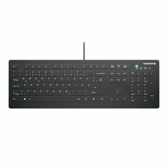 CHERRY AK-C8112 clavier USB QWERTZ Allemand Noir, Blanc CHERRY AK-C8112 clavier USB QWERTZ Allemand Noir, Blanc