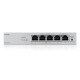 Zyxel GS1200-5HPV3 Géré L2 Gigabit Ethernet (10/100/1000) Connexion Ethernet POE Bureau Gris
