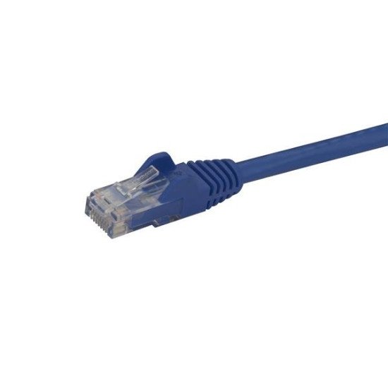 StarTech.com Câble réseau Cat6 Gigabit UTP sans crochet de 15m - Cordon Ethernet RJ45 anti-accroc - M/M - Bleu