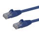 StarTech.com Câble réseau Cat6 Gigabit UTP sans crochet de 3m - Cordon Ethernet RJ45 anti-accroc - M/M - Bleu