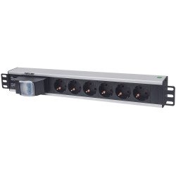 Intellinet Unité de distribution d'alimentation (PDU) 19" 1,5U à 6 prises EU, avec double interrupteur, sans protection contre les surtensions, prises EU CEE 7/3, câble d'alimentation 1,8 m, sortie, montage en rack, garantie trois ans