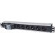 Intellinet Unité de distribution d'alimentation (PDU) 19" 1,5U à 6 prises EU, avec double interrupteur, sans protection contre les surtensions, prises EU CEE 7/3, câble d'alimentation 1,8 m, sortie, montage en rack, garantie trois ans
