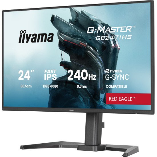 iiyama G-MASTER GB2471HS-B1 écran PC 60,5 cm (23.8") 1920 x 1080 pixels Full HD Noir
