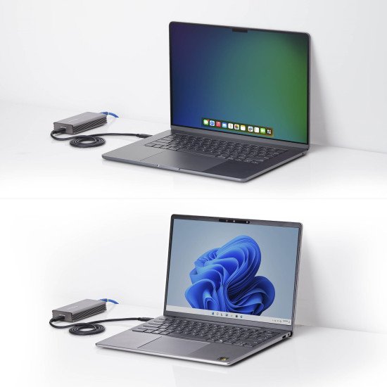 StarTech.com Adaptateur USB4 vers Ethernet, 10GbE, Multi-Gigabit, Compatible Thunderbolt, Carte Réseau 10GBASE-T/5G/2,5G, Adaptateur Ethernet 10G, Câble USB4 de 0,5m, Win/Mac, TAA