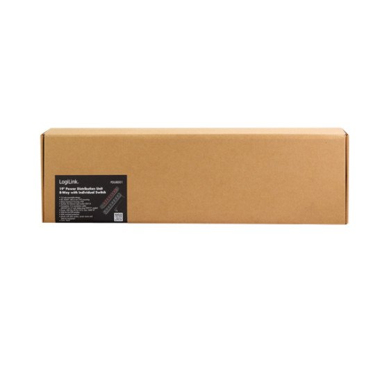 LogiLink PDU8D01 protection surtension Noir 8 sortie(s) CA 230 V 2 m