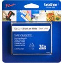 Brother TZE-231S ruban d'étiquette Noir sur blanc