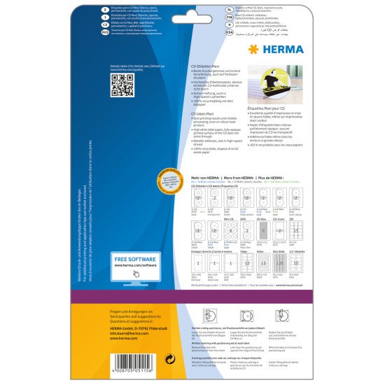 HERMA 5115 étiquette à imprimer Blanc Imprimante d'étiquette adhésive