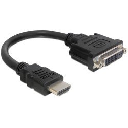 DeLOCK Adaptateur & connecteur 0.2m HDMI-DVI M/F DVI-D  DeLOCK Adaptateur & connecteur 0.2m HDMI-DVI M/F DVI-D