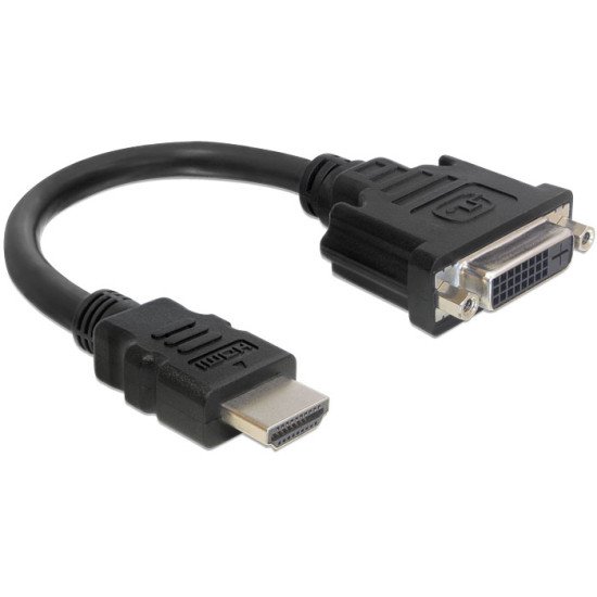 DeLOCK Adaptateur & connecteur 0.2m HDMI-DVI M/F DVI-D 