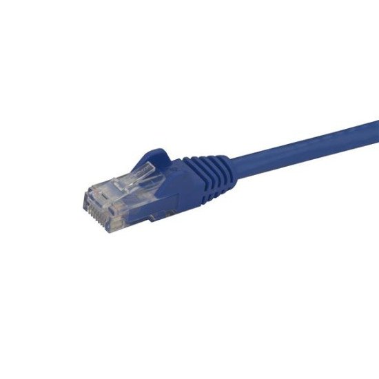 StarTech.com Câble réseau Cat6 Gigabit UTP sans crochet de 10m - Cordon Ethernet RJ45 anti-accroc - M/M - Bleu