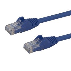 StarTech.com Câble réseau Cat6 Gigabit UTP sans crochet de 10m - Cordon Ethernet RJ45 anti-accroc - M/M - Bleu StarTech.com Câble réseau Cat6 Gigabit UTP sans crochet de 10m - Cordon Ethernet RJ45 anti-accroc - M/M - Bleu