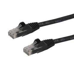 StarTech.com Câble réseau Cat6 Gigabit UTP sans crochet de 5m - Cordon Ethernet RJ45 anti-accroc - M/M - Noir StarTech.com Câble réseau Cat6 Gigabit UTP sans crochet de 5m - Cordon Ethernet RJ45 anti-accroc - M/M - Noir