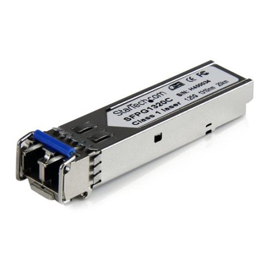 StarTech.com Module Transceiver SFP mini-GBIC à Fibre Optique Monomode LC Gigabit, DDM - compatible Cisco - 20 km