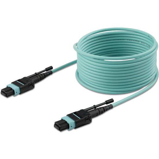 StarTech.com MPO12PL3M câble de fibre optique 3 m MPO/MTP OM3 Couleur aqua