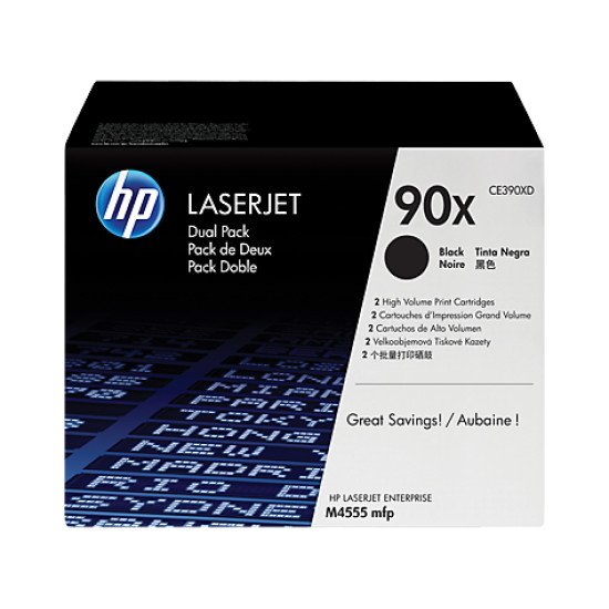 HP 90X Dual Pack / CE390XD Toner Noir