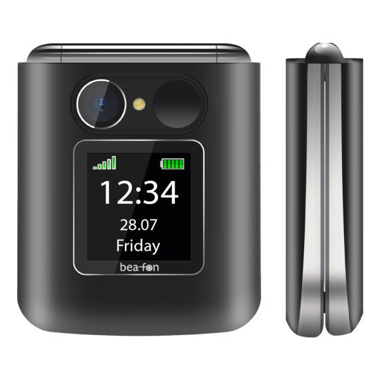 Beafon Fold 10 LTE 5,59 cm (2.2") 95 g Noir, Argent Téléphone pour seniors Beafon Fold 10 LTE 5,59 cm (2.2") 95 g Noir, Argent Téléphone pour seniors