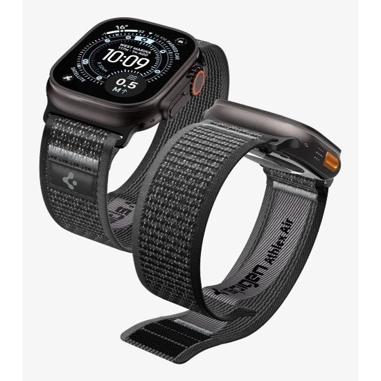 Spigen Athlex Air 2 Bande Noir, Orange Tissu