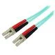 StarTech.com Câble patch à fibre optique LSZH duplex 50/125 multimode turquoise 10 Gb 2 m LC - LC StarTech.com Câble patch à fibre optique LSZH duplex 50/125 multimode turquoise 10 Gb 2 m LC - LC