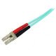 StarTech.com Câble patch à fibre optique LSZH duplex 50/125 multimode turquoise 10 Gb 2 m LC - LC