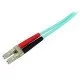 StarTech.com Câble patch à fibre optique LSZH duplex 50/125 multimode turquoise 10 Gb 2 m LC - LC StarTech.com Câble patch à fibre optique LSZH duplex 50/125 multimode turquoise 10 Gb 2 m LC - LC