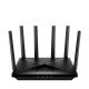 Cudy WR11000 routeur sans fil 2.5 Gigabit Ethernet Tri-bande (2,4 GHz / 5 GHz / 6 GHz) Noir