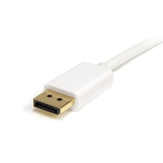 StarTech.com Câble adaptateur Mini DisplayPort vers DisplayPort 1.2 de 2m - M/M - DisplayPort 4K - Blanc