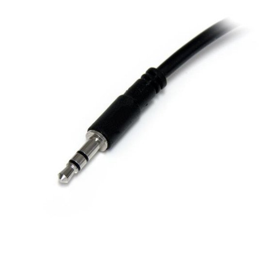 StarTech.com Câble répartiteur stéréo Slim - Mâle 3,5 mm vers 2 femelles 3,5 mm