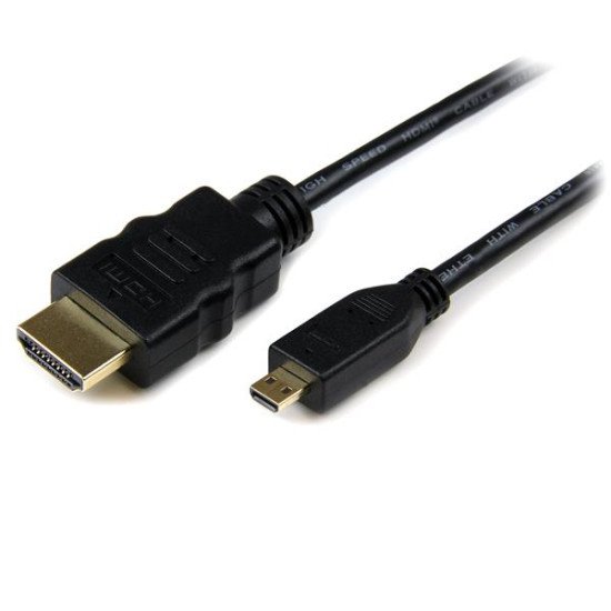 StarTech.com Câble HDMI haute vitesse avec Ethernet 2 m - HDMI vers HDMI Micro - M/M