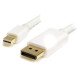 StarTech.com Câble adaptateur Mini DisplayPort vers DisplayPort 1.2 de 1m - M/M - DisplayPort 4K - Blanc