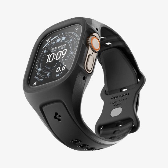 Spigen Liquid Air Pro Boîtier + bracelet Noir Polyuréthane thermoplastique (TPU)