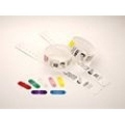 Zebra Clips for use with QuickClip Wristbands Jaune