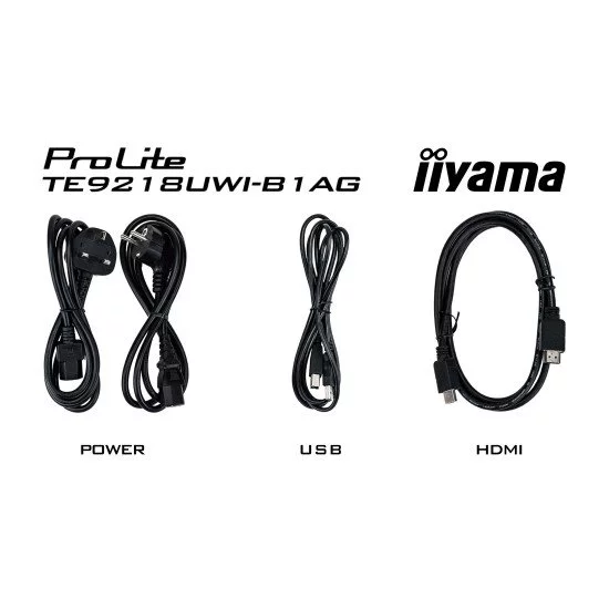 iiyama TE9218UWI-B1AG affichage de messages Écran plat interactif 2,32 m (91.5") LED Wifi 500 cd/m² 5K Ultra HD Noir Écran tactile Intégré dans le processeur Android 16/7 iiyama TE9218UWI-B1AG affichage de messages Écran plat interactif 2,32 m (91.5") LED Wifi 500 cd/m² 5K Ultra HD Noir Écran tactile Intégré dans le processeur Android 16/7