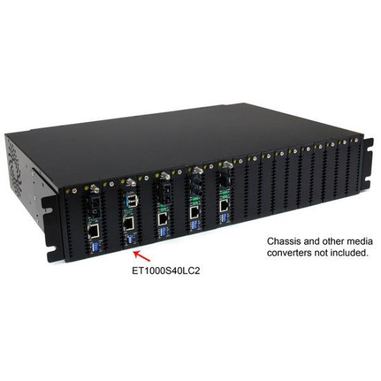 StarTech.com Convertisseur Ethernet Gigabit sur Fibre Optique MonoMode LC - 1000Mb/s - 40km