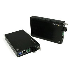 StarTech.com Convertisseur Ethernet sur Fibre Optique MonoMode SC avec WDM - 10/100Mb/s - 20km