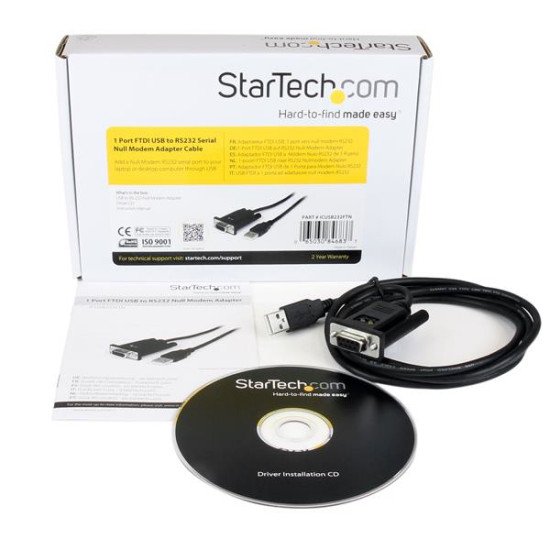 StarTech.com ICUSB232FTN Câble adaptateur DCE USB vers série RS232 DB9