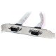 StarTech.com Support de port série DB9 16 pouces à 2 ports vers en-tête 10 broches