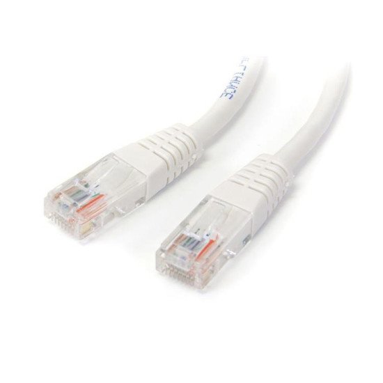 StarTech.com Câble patch UTP Cat5e de 15 m avec RJ45 moulé blanc - Cordon de connexion de 15 m