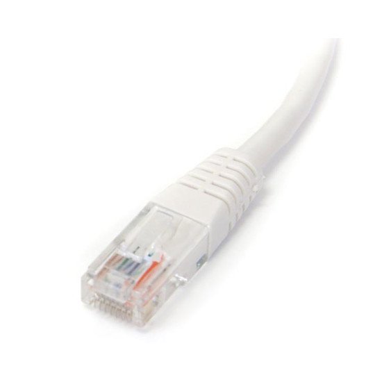 StarTech.com Câble patch UTP Cat5e de 15 m avec RJ45 moulé blanc - Cordon de connexion de 15 m