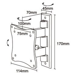 Newstar FPMA-W810BLACK support mural tv Newstar FPMA-W810BLACK support mural tv