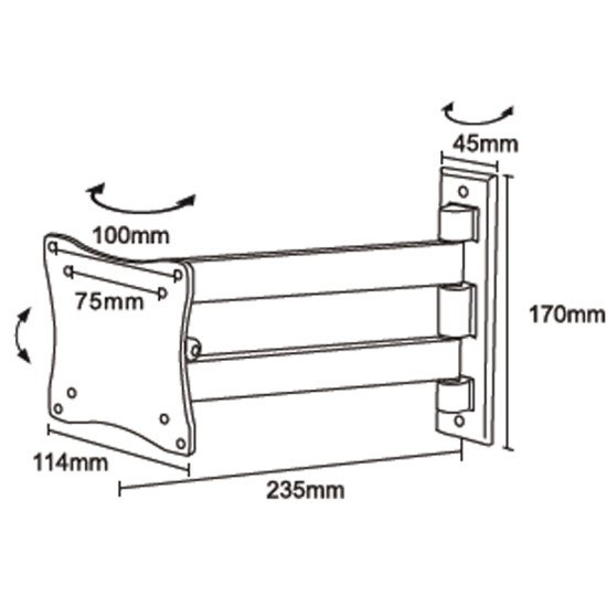 Newstar FPMA-W820BLACK support mural tv