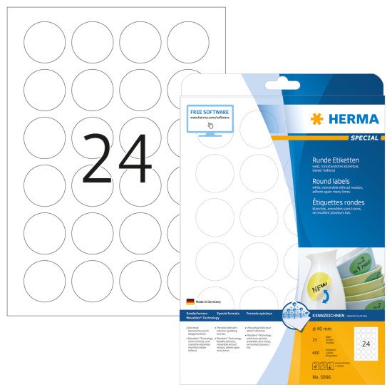 HERMA 5066 étiquette à imprimer Blanc Imprimante d'étiquette adhésive