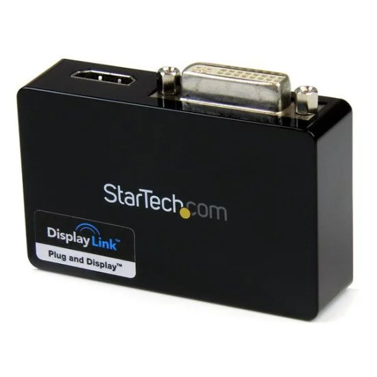 StarTech.com Adaptateur vidéo multi-écrans USB 3.0 vers HDMI et DVI - Carte graphique externe - 2048x1152 StarTech.com Adaptateur vidéo multi-écrans USB 3.0 vers HDMI et DVI - Carte graphique externe - 2048x1152