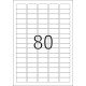 HERMA Étiquettes Premium A4 35.6x16.9 mm, blanches, papier mat, 2000 pcs