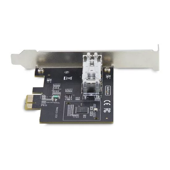 StarTech.com Carte Réseau GbE SFP à 1 Port, PCIe 2.1 x1, Intel I210-IS, Carte Contrôleur 1GbE, 1000BASE Cuivre/Fibre Optique, Carte Réseau Gigabit Ethernet NIC, Backplanes de Serveur/PC - Compatible Windows/Linux StarTech.com Carte Réseau GbE SFP à 1 Port, PCIe 2.1 x1, Intel I210-IS, Carte Contrôleur 1GbE, 1000BASE Cuivre/Fibre Optique, Carte Réseau Gigabit Ethernet NIC, Backplanes de Serveur/PC - Compatible Windows/Linux