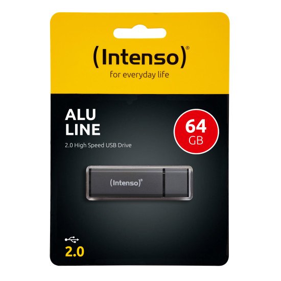 Intenso Alu Line lecteur USB flash 64 Go USB Type-A 2.0 Anthracite